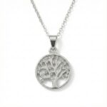 Crystal Tree of Life Silver Chain