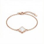 Rose Clover Charm Bracelet