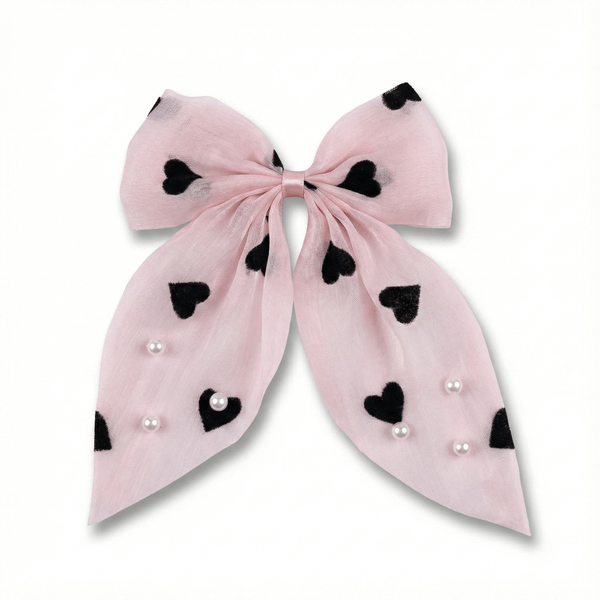 Heart Whisper Bow Pink Heart Whisper Bow - Image 1