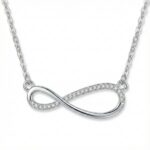 Infinity Flow Crystal Silver Chain