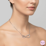 Infinity Flow Crystal Silver Chain - Image 2