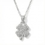 Lucky Glow Clover Silver Chain