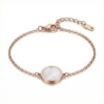 Solar Pearl Disc Bracelet