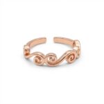 Swirl Charm Open Ring